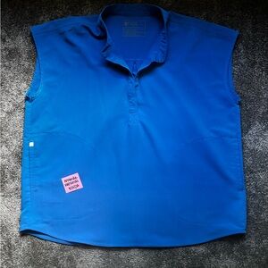 Figs Royal Blue Rafaela Scrub Top